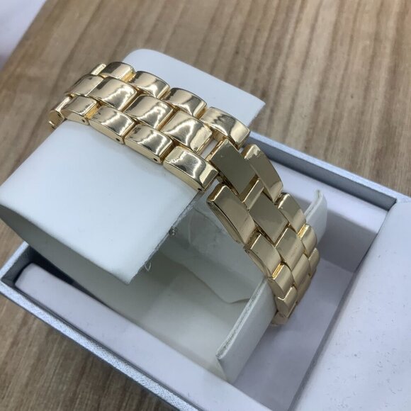 I.N.C. International Concepts Woman's Black Marble Gold Tone Watch - Picture 6 of 10